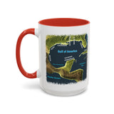 Gulf of America Map Coffee Mug - Large 15oz Ceramic Cup