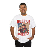 Gulf of America T-Shirt - with Trump earing MAGA hat