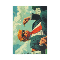 Political Postcards - Retro Style Donald Trump on White House Lawn (pack of 10)