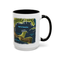 Gulf of America Map Coffee Mug - Large 15oz Ceramic Cup