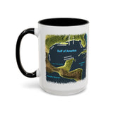 Gulf of America Map Coffee Mug - Large 15oz Ceramic Cup