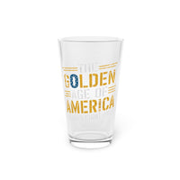 The Golden Age of America Pint Glass - 16oz