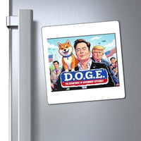 The D.O.G.E. Department of Government Efficiency Fridge Magnet