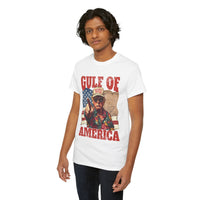 Gulf of America T-Shirt - with Trump earing MAGA hat