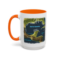 Gulf of America Map Coffee Mug - Large 15oz Ceramic Cup