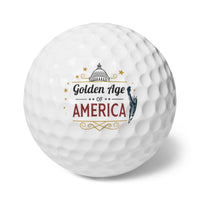 Golden Age of America' Patriotic Golf Balls Set - 6 Pack