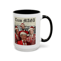 Team MAGA Trump Elon JD RFK Jr Christmas Coffee Mug