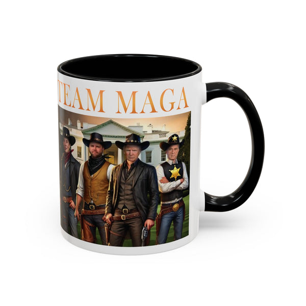 Team MAGA Vintage Style Coffee Mug Trump Kennedy Elon JD Vance