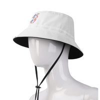 45-47 Bucket Hat with Donald Trump Signature Bill - White