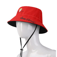 MAGA Hero Trump Hair Red Bucket Hat Fishing Cap
