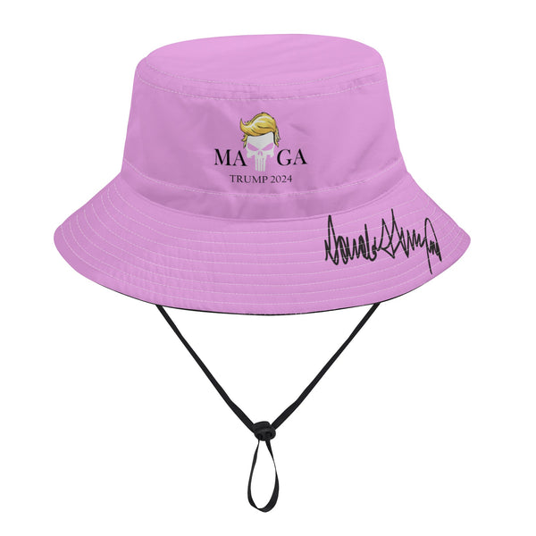 Pink MAGA Super Hero Bucket Hat for Women