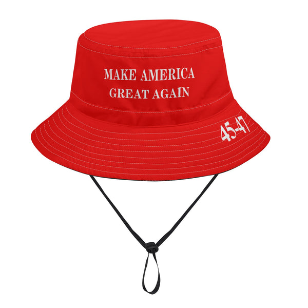 Make America Great Again 45-47 Red Bucket Hat