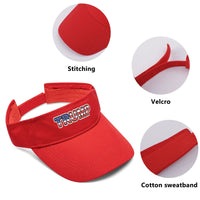 USA Patterned Trump Sun Visor Caps