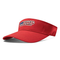 USA Patterned Trump Sun Visor Caps