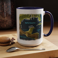 Gulf of America Map Coffee Mug - Large 15oz Ceramic Cup