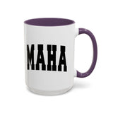 'MAHA' Large Coffee Mug  - Make America Healthy Again Ceramic Cup 15oz