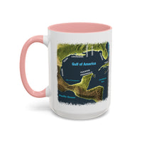 Gulf of America Map Coffee Mug - Large 15oz Ceramic Cup