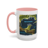 Gulf of America Map Coffee Mug - Large 15oz Ceramic Cup