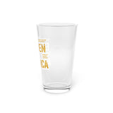 The Golden Age of America Pint Glass - 16oz