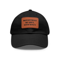 Department of Government Efficiency (DOGE) Leather Patch Hat