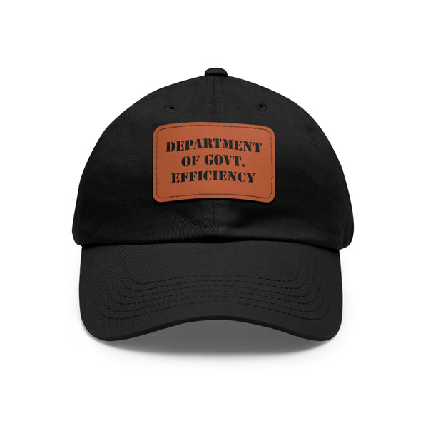 Department of Government Efficiency (DOGE) Leather Patch Hat