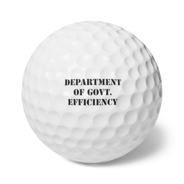 Department of Government Efficiency Golf Balls - DOGE Set - 6 Pack