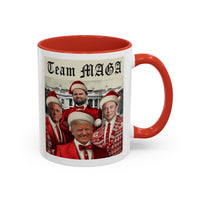 Team MAGA Trump Elon JD RFK Jr Christmas Coffee Mug