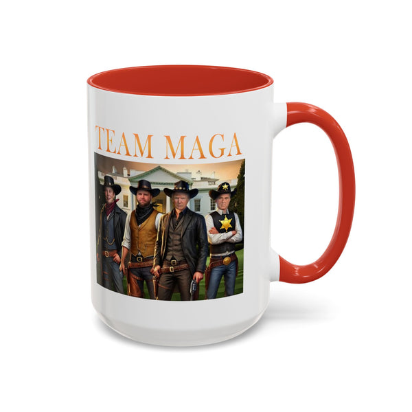 Team Maga Coffee Mug Trump JD Vance RFK Jr and Elon Musk