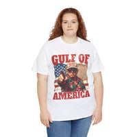 Gulf of America T-Shirt - with Trump earing MAGA hat