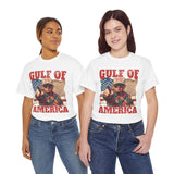 Gulf of America T-Shirt - with Trump earing MAGA hat