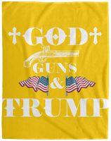 God Guns Trump Plush Fleece Blanket - 60x80