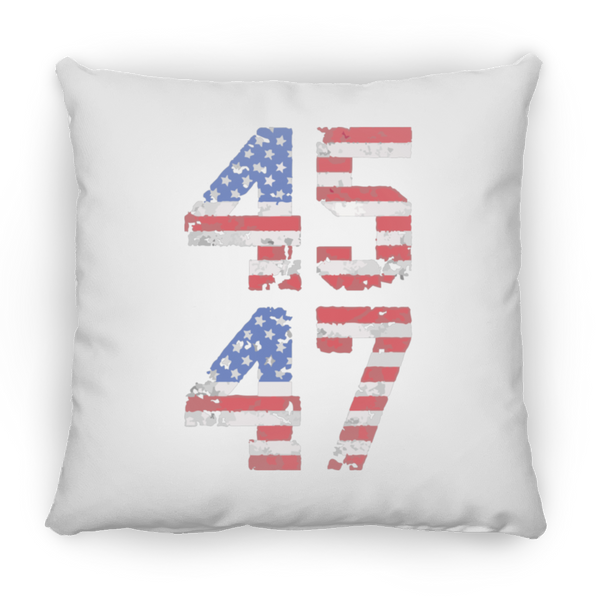 Trump 45-47 Large Square Pillow