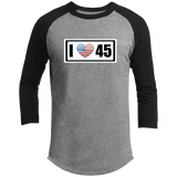 I Love (Heart) 45 (Trump) Raglan Sleeve Shirt