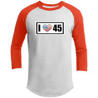 I Love (Heart) 45 (Trump) Raglan Sleeve Shirt