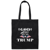 God Guns and Trump Canvas Tote Bag