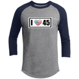 I Love (Heart) 45 (Trump) Raglan Sleeve Shirt