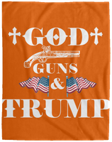 God Guns Trump Plush Fleece Blanket - 60x80