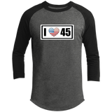 I Love (Heart) 45 (Trump) Raglan Sleeve Shirt