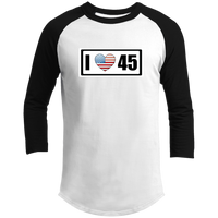 I Love (Heart) 45 (Trump) Raglan Sleeve Shirt