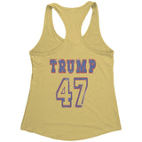 Trump 47 Women's Racerback Tank