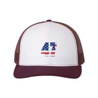 47 Hat - Trump American Flag Patterned 47 Snap-Back