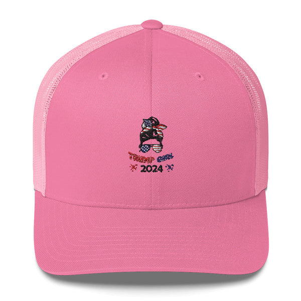 Trump Girl 2024 Embroidered Trucker Cap