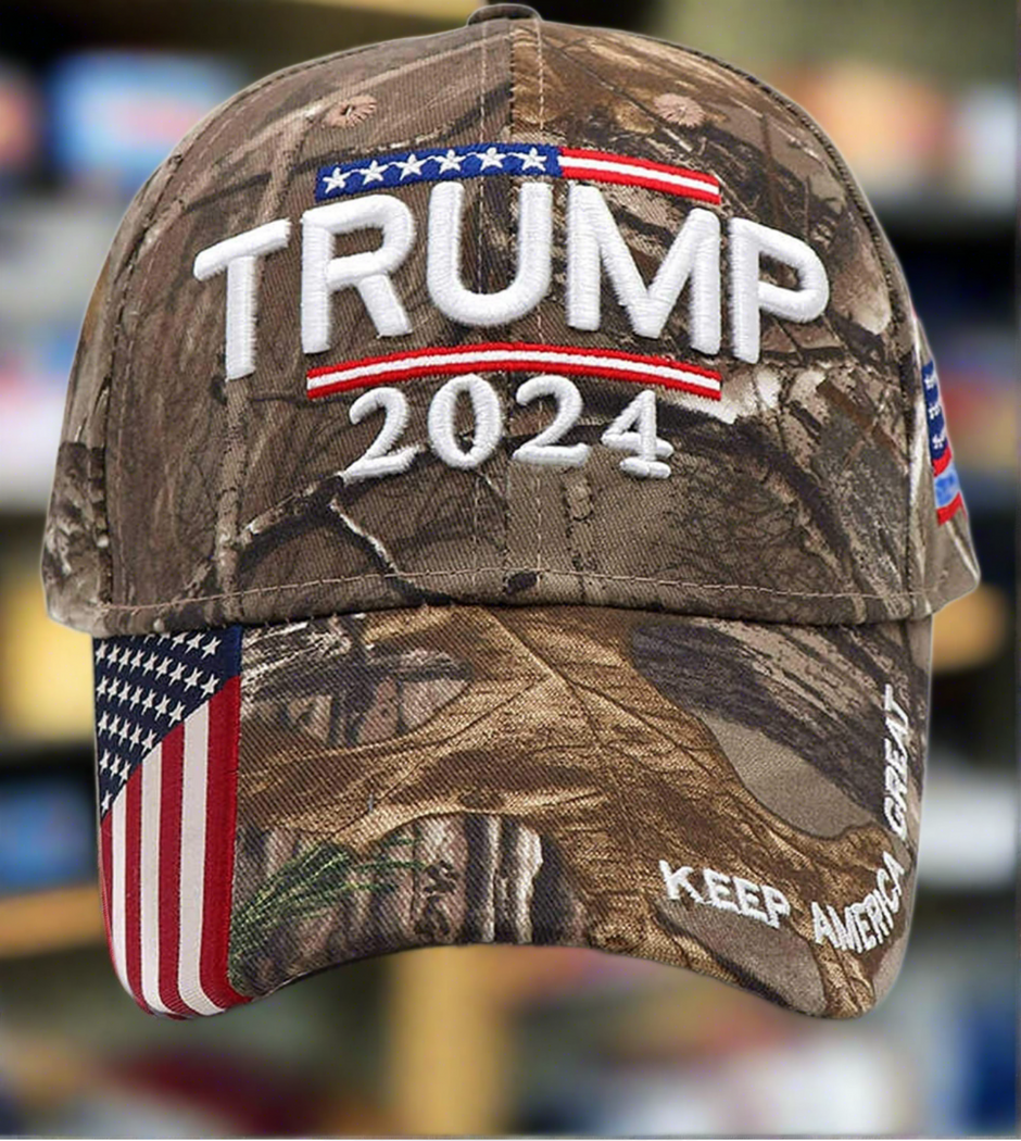 Donald Trump 2024 Camo Baseball Hat Mossy Oak Trucker Cap Made in USA ...