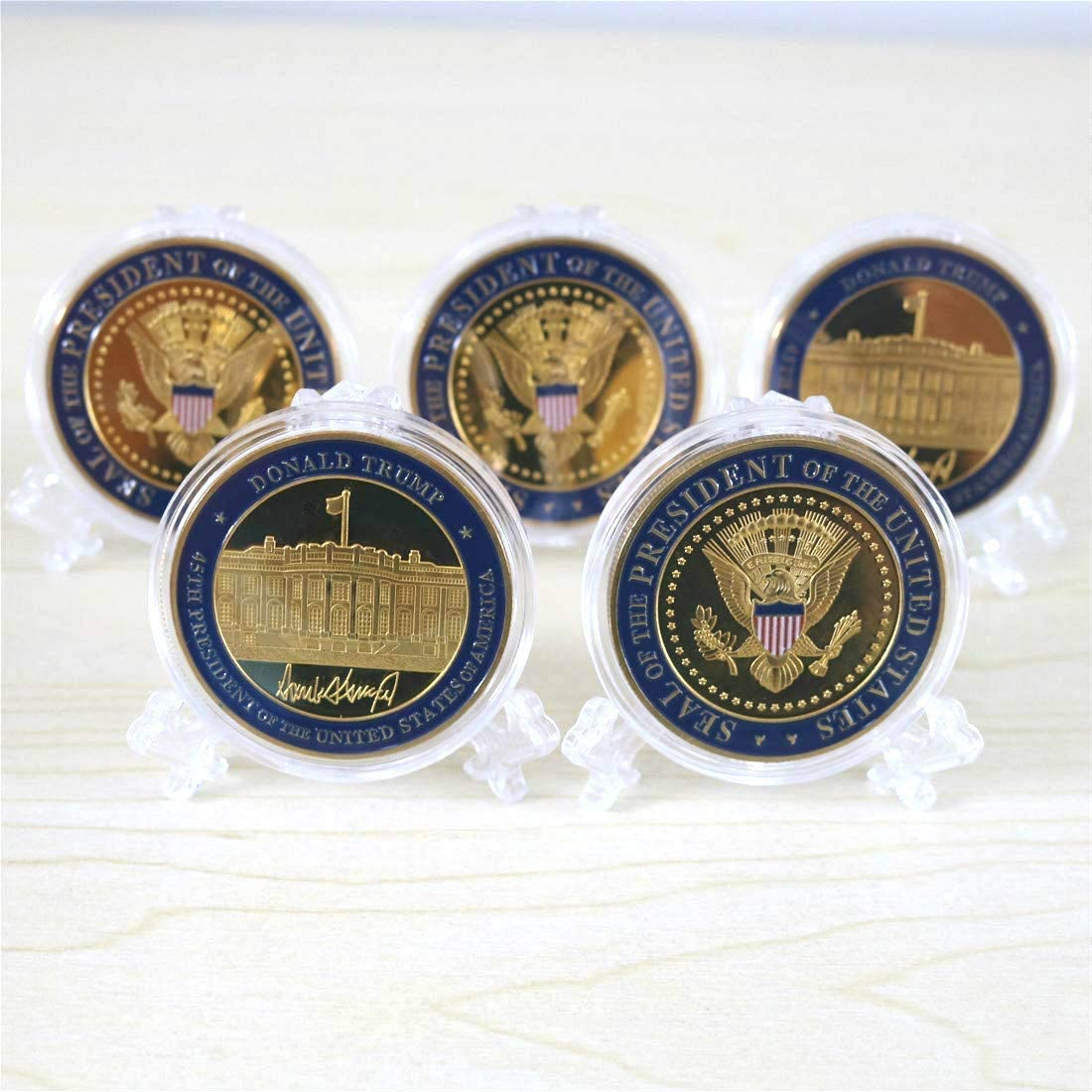 5 Pack Donald Trump Gold Plated Seal of The President