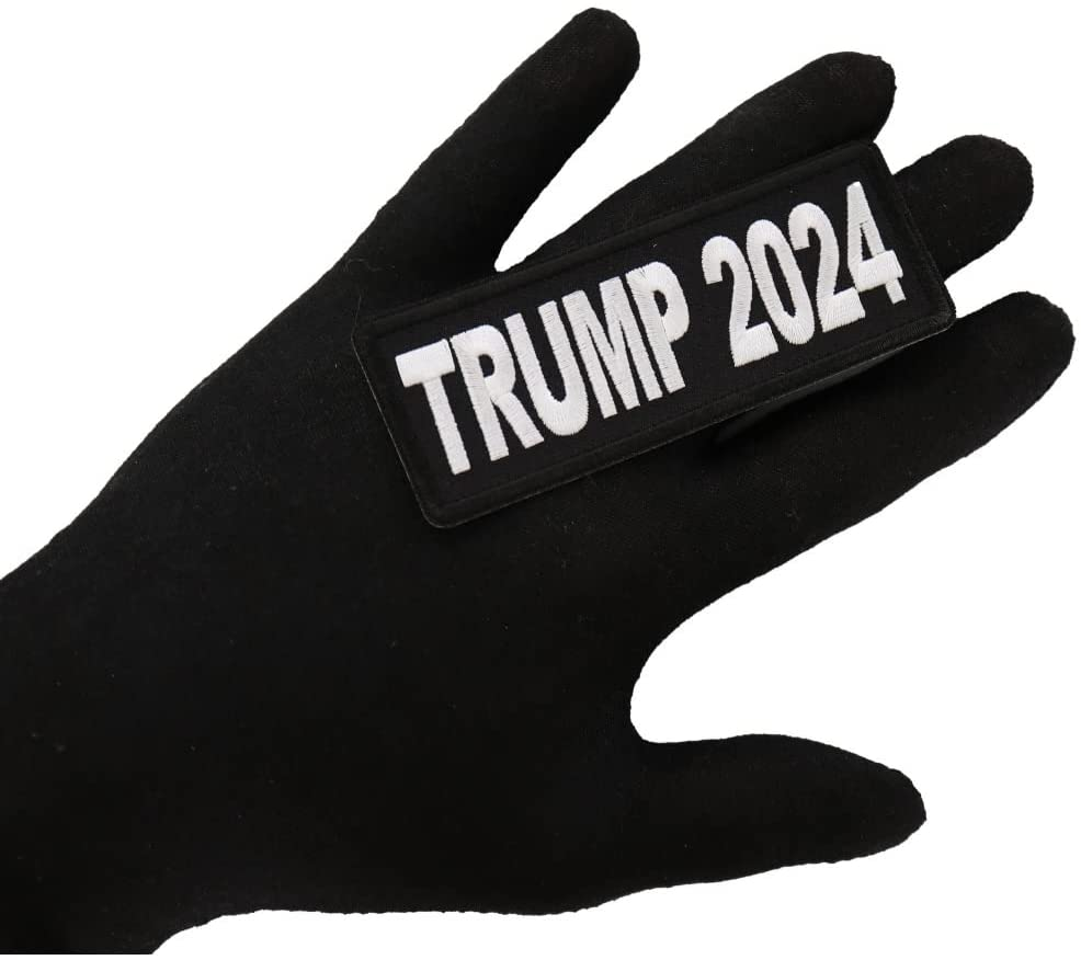 Trump 2024 Patch 4x1.5 inch Embroidered Iron on Patch